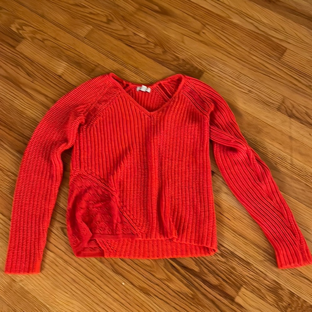 Calvin Klein like new orange sweater size M - great for fall, Halloween pumpkin